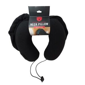 NEW Grand Trunk Hooded Travel Neck Pillow Black Memory Foam Adventure Travel Nap